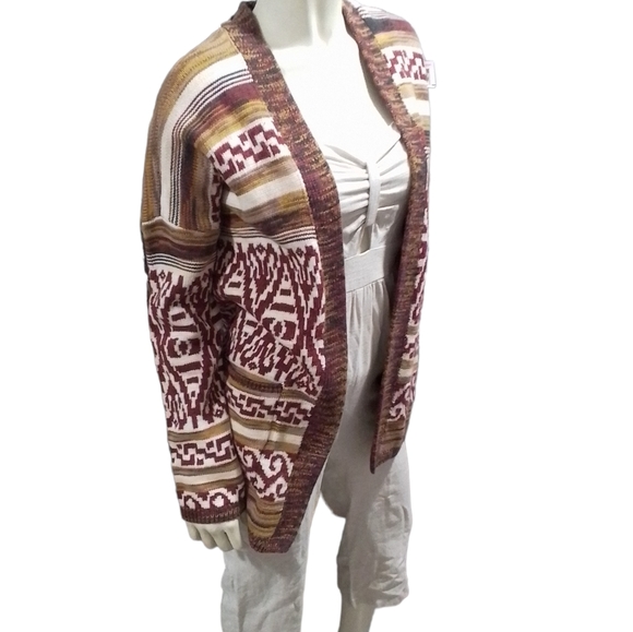Lucky Brand Aztec Print Long Cardigan NWT - Picture 15 of 16